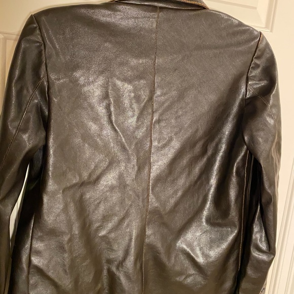 RVT Stressed Black Faux Leather Jacket - Picture 2 of 11